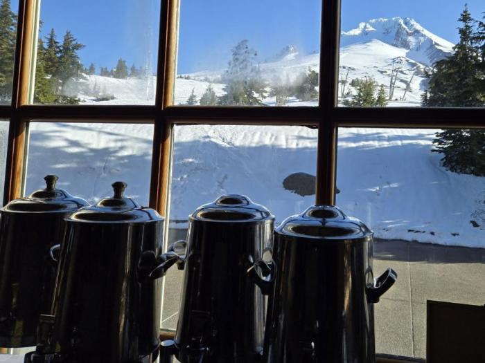 One of the more epic coffee stations we've encountered