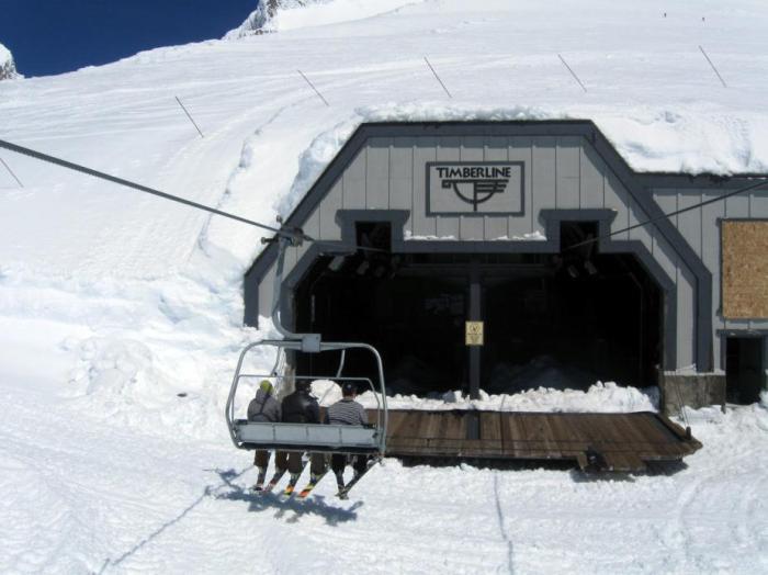 Entering the Palmer chairlift top terminal is an experience